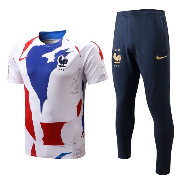 Camiseta Francia Conjunto Completo 2022 2023 Azul Blanco Rojo